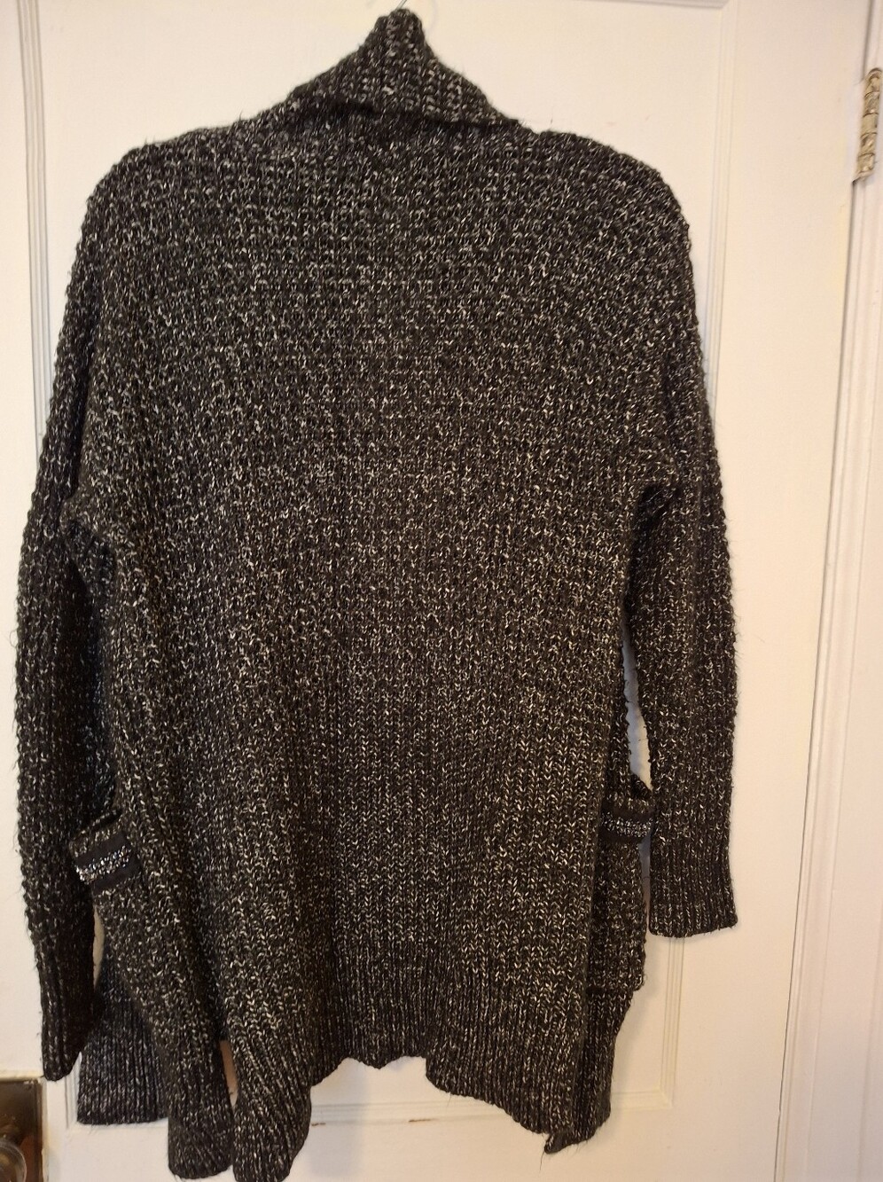 Simply Vera Vera Wang Open Waterfall Cardigan With Beaded Detail - Picture 3 of 8